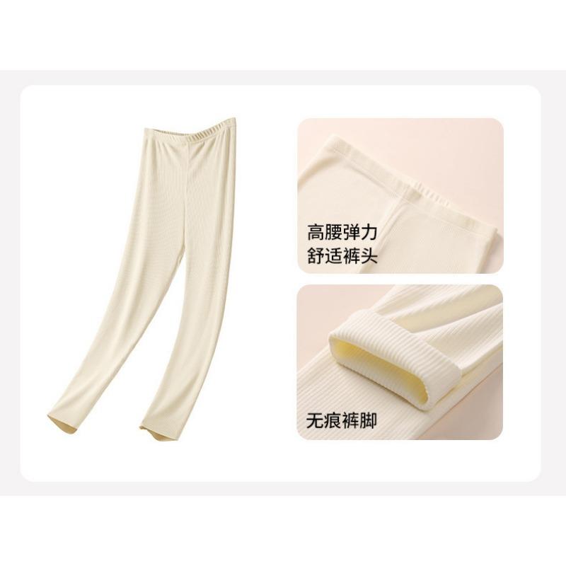Women S Fleece Lined Thermal Underwear Set With Bra Padded Autumn Winter