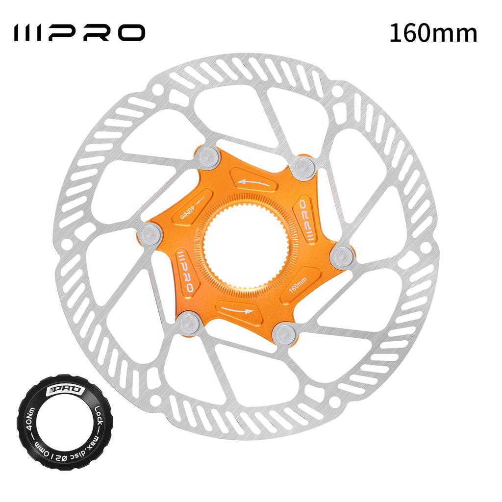 160mm 140mm Centerlock Brake Disc Floating 160mm 140mm 6 Screws Disc Rotor Cooled Lightweigh for Mtb Road Mountain Bike