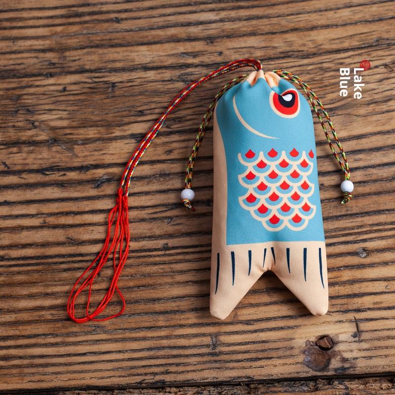 Koi Carp Blessing Bag Pendant Hanfu Decoration Graduation Gift Lucky Pouch Sachet Jewelry Bags Koi Carp Blessing Bag Coin Purse
