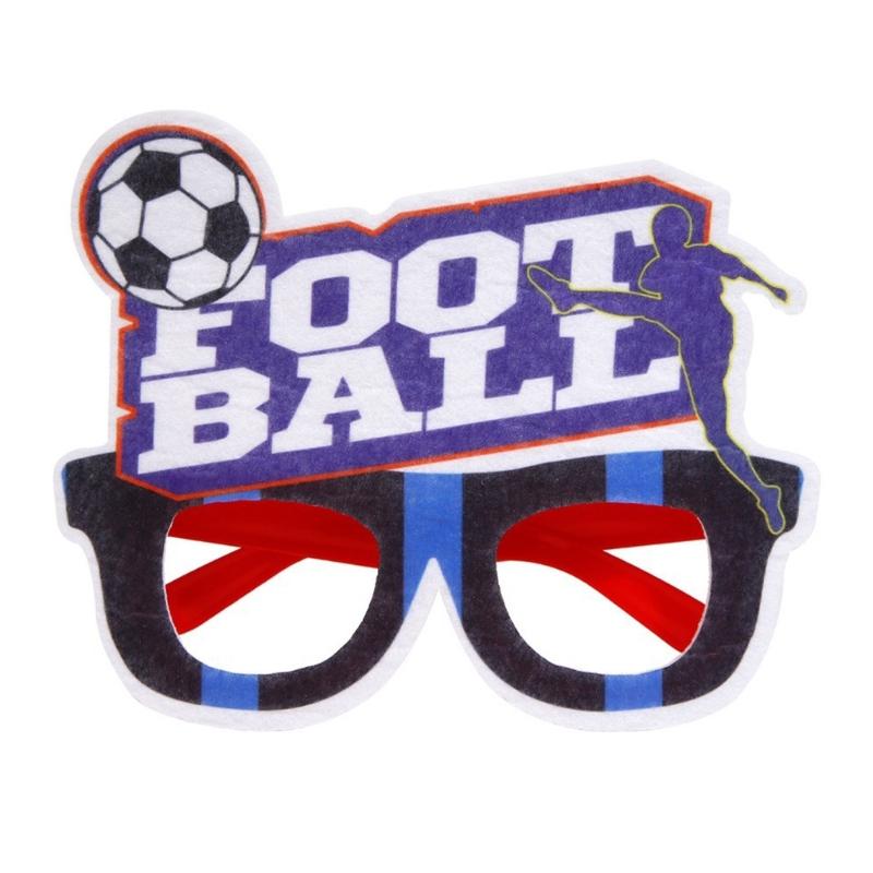 European Cup Party Glasses Football Glasses Frame Football Eyeglasses for Teen Adult Party Decoration and Sports Event