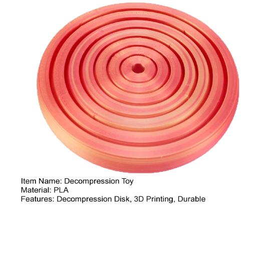 Interstellar Decompression Toy, Gradient Macaron Color Spiral Ring, 3D Printing Vortex Stress Relief Fidget Toy, for Kids Adults Gifts