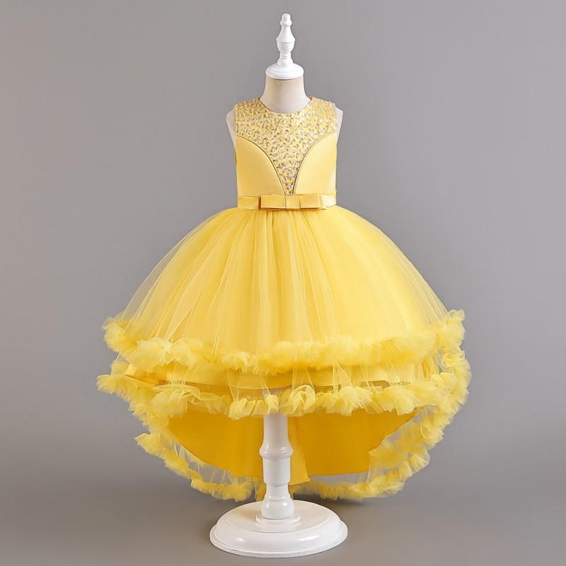 Girls Princess Dress Birthday Party Performance Christmas Evening Gown Kids 8-16Y