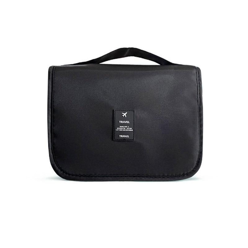 Travel Makeup Bag High Capacity Toiletries Storage Pouch Travel Make Up Organizer Waterproof Beauty Bag Bathroom Wash Bag Hand-held Hook Makeup Bag