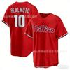 Embroidered Baseball Jersey Cap Philadelphia Phillies J.T. Realmuto 10 Blue Unisex Fan Hat Fall Winter