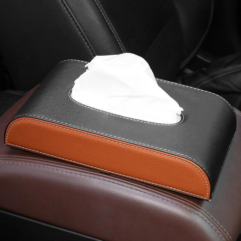 Car Mounted Tissue Box Hanging Sunshade Board Napkin Holder  Vehicle Interior Decor Paper Towel Box Automobile Accessories A