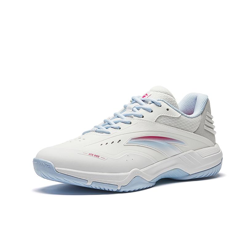 Anta Shun Ying Comprehensive Training Series Badminton Shoes Low Top Women sneaker Paper-White Sky-Blue 922634495-3