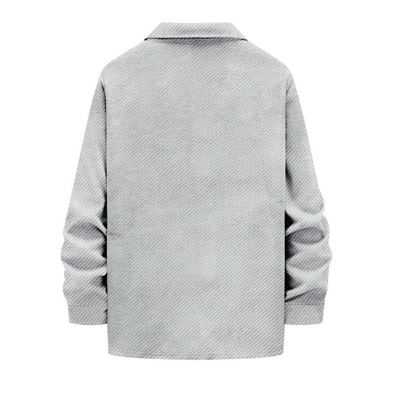 2025 European & American Slim Fit Heavyweight Twill Men's Autumn Long Sleeve Lapel Jacket