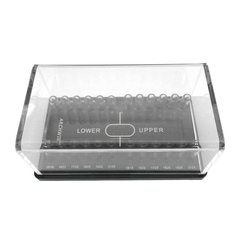 Nigf Dental Acrylic Organizer Holder For Orthodontic Round/Rectangular Arch Wires Case