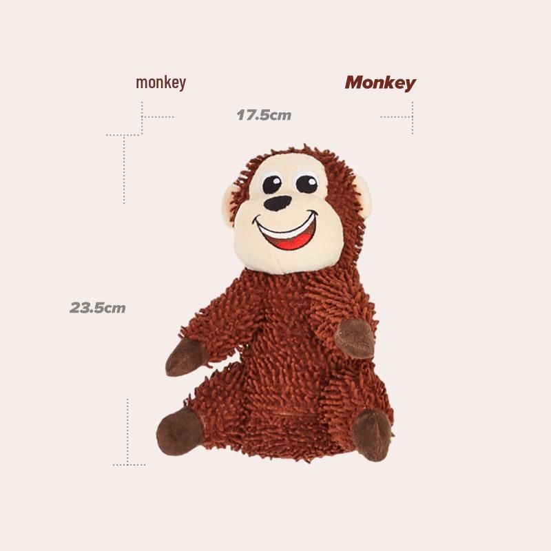 FOFOS Fu Li Dog Squeaky Durable Plush Toy