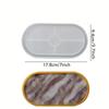 1pc/2pcs/3pcs Oval Coaster Epoxy Resin Clay Casting Silicone Mould Tray Storage Gypsum Tray Mold DIY Jewelry Tray Dishes