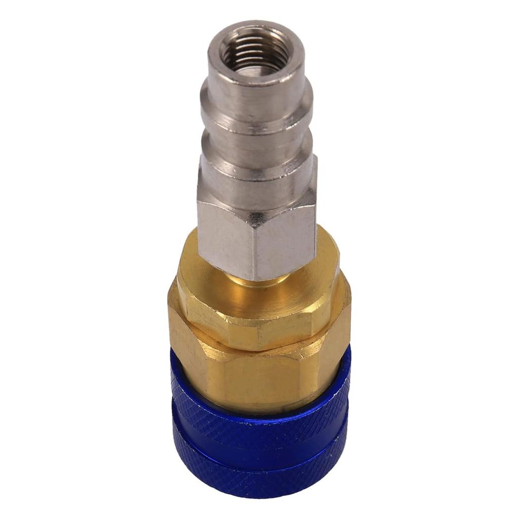 Professional R134A Air Conditioning Quick Connect Adapters High and Low Pressure Quick Coupler Adapter Pair Parts
