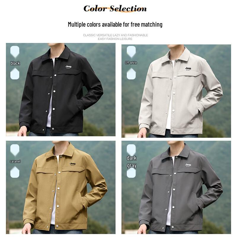 JEEP SPIRIT Men's Casual Lapel Jacket