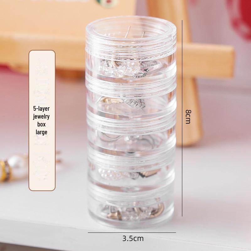 

Портативный органайзер для ювелирных изделий и аксессуаров: Ожерелье, серьги, шпильки, резинки, лекарства, мини-косметика large