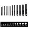 12PCS 1-10mm Leather Craft Round Hollow Hole Punch For Belt Watch Band Gasket Hollow Punch Steel Hole