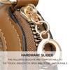 Stylish PU Leather Crossbody Bag Color Block Ethnic Design Adjustable Detachable Strap Zipper Closure Inner Phone Pocket