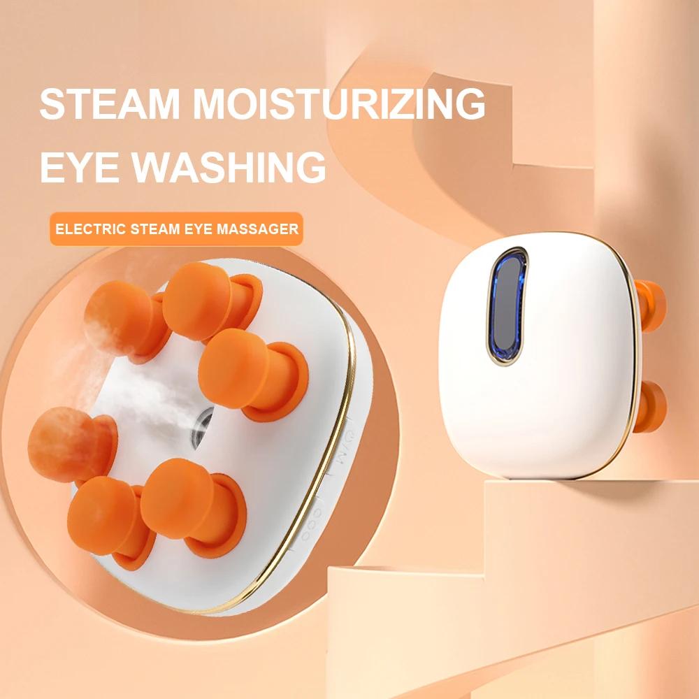 Electric Eye Massager with Vibration Eye Steamer Relieve Fatigue Dry Eyes Moisturizing Face Eye Massager Mist Nano Sprayer
