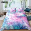 Tie Dye Duvet Cover Psychedelic Bohemian Gypsy Exotic Spiral Colorful Twin Bedding Set Microfiber Double Queen King Quilt Cover