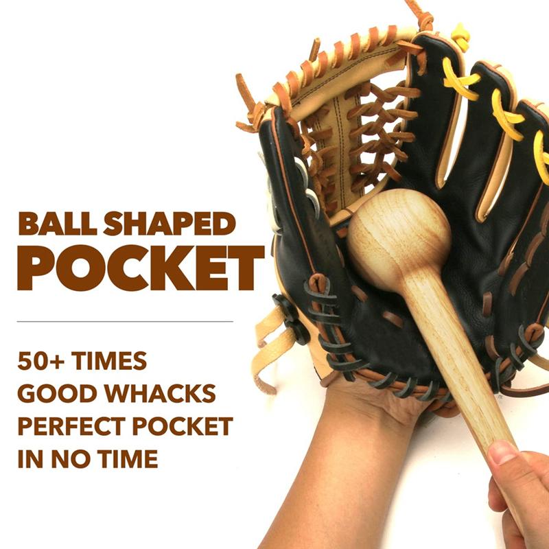 Baseball Glove Mallet Wood Quick Create Ball Shaped Pocket Softball Glove Mallet Solid Construction Mallet