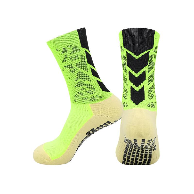 Temu Abriebfeste Socken mit Handtuchsohle Rutschfest für Laufen Sport Dämpfung Schweißabsorbierend Atmungsaktiv Dosiert Rutschfeste Fußballsocken