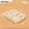 Compostable 5-Compartment Corn Starch Meal Boxes