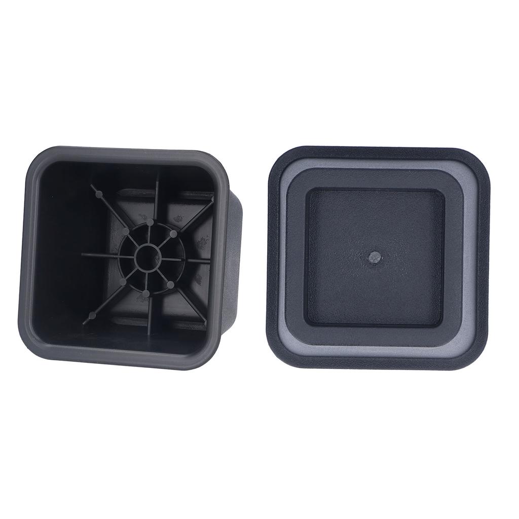 6Pcs 3 Inch Trapezoid Furniture Risers Sofa Leg Pads for Bed Table Cabinet Sofa Feet Black