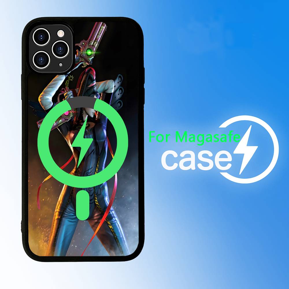 Game Bayonetta Anime Phone Case For IPhone 13 14 15 11 12 16 17 Pro Max Plus For Magsafe Magnetic Shell