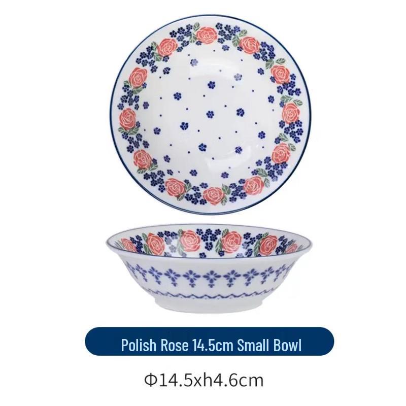 Yougu Kiln Polish Rose Ceramic Small Bowl