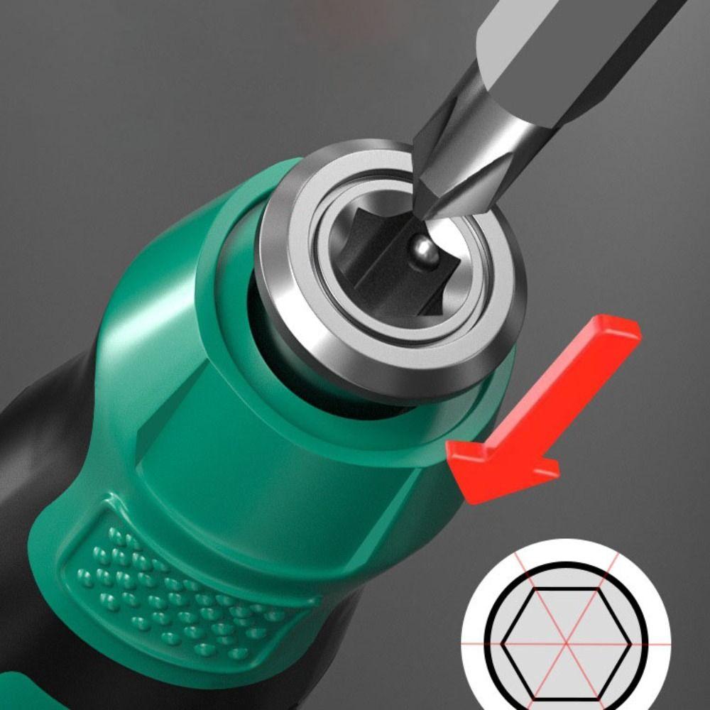 Short Handle Double Head Screwdriver Chrome Steel Slotted Cross Screwdriver DIY Projects