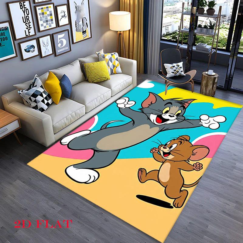 Tom Jerry Christmas Party Carpet Home Decor Floor Mats Fashion Art Room