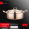 Gold-Plated Commercial Stainless Steel Soup Pot