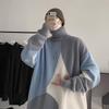 Turtleneck Sweater Men's Hong Kong Style Men's Knitwear Winter Sweater Thick Fashionable Loose Casual Outer Wear Sweater