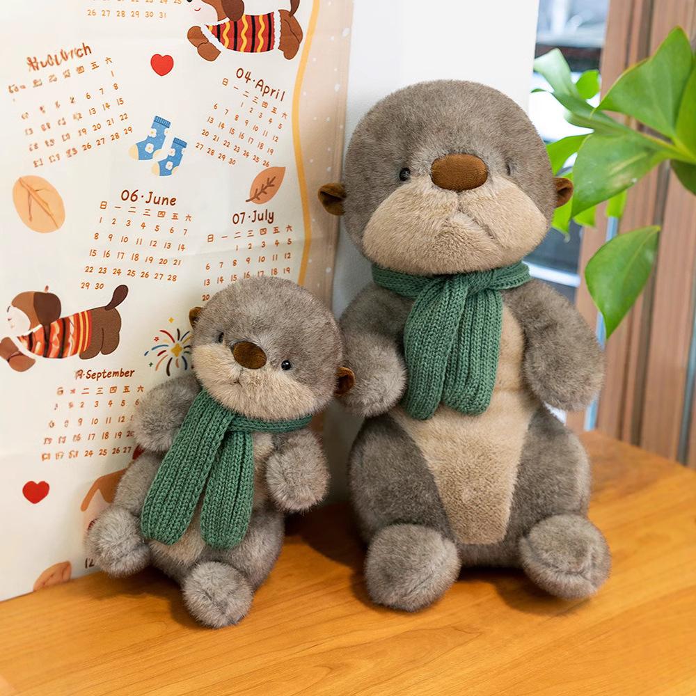 New Cute Otter Doll Plush Toy Birthday Gift Doll Throw Pillow Super Soft Girl Doll