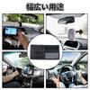 TVETE Car Sun Visor Nylon Car Storage Multifunctional Divided Clear Pen Elastic Sun Visor Storage Pouch for Parking Small Item Car Organization