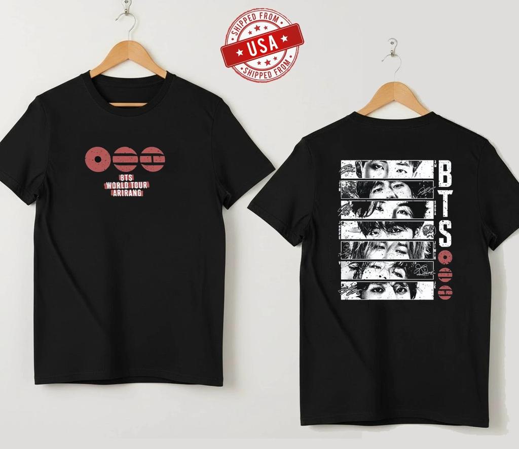 BTS World Tour Arirang 2026 T-Shirt K-pop Merch