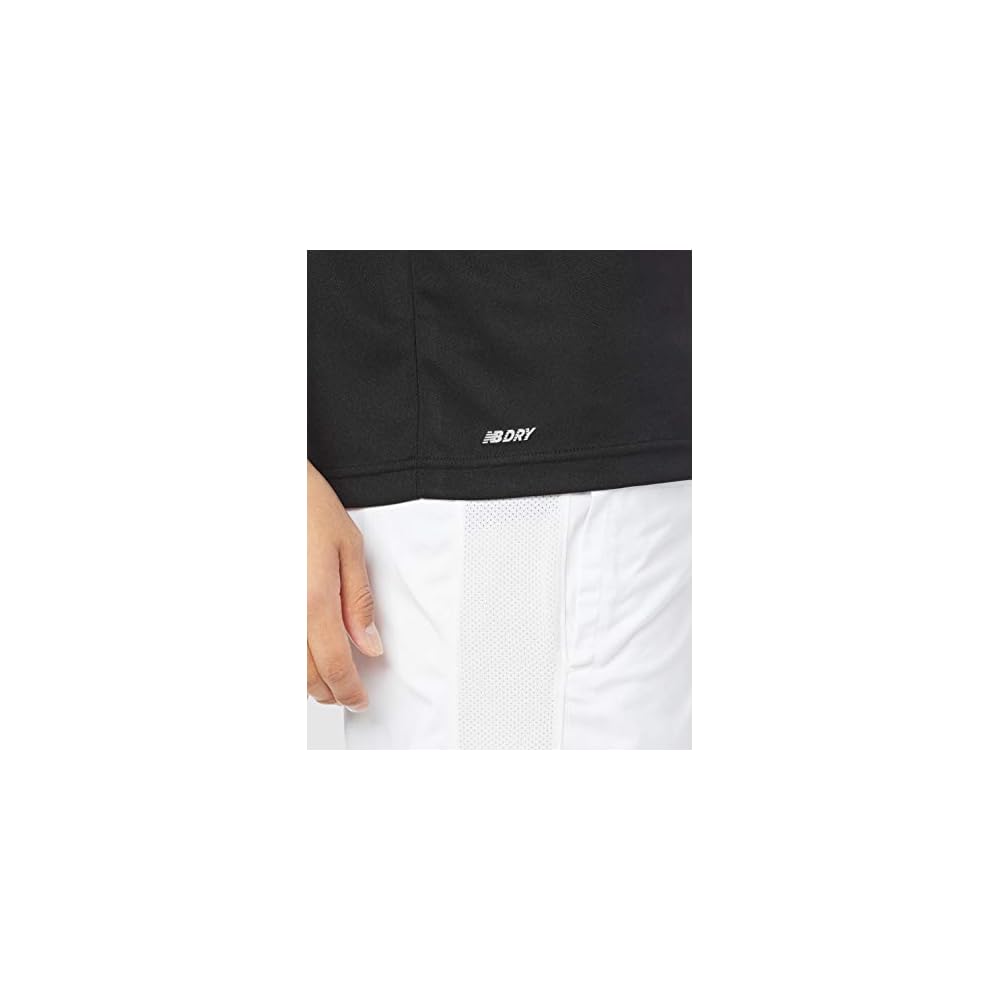 New Balance Polo Shirt, Game Polo Shirt, Black (BK), Japan Size XL (equivalent to Japanese size XL)