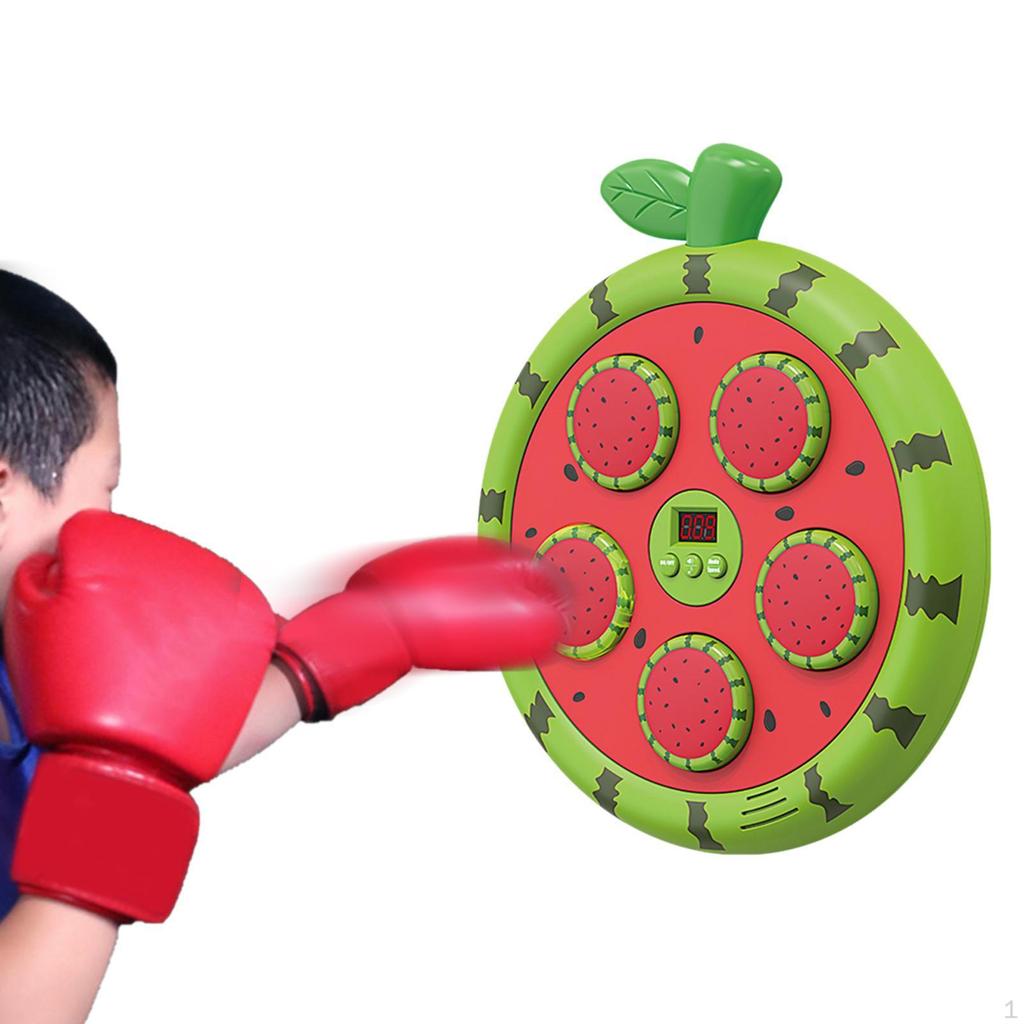 Music Boxing Machine Trainer for Boys Wall Mounted Electronic Target Sandbag