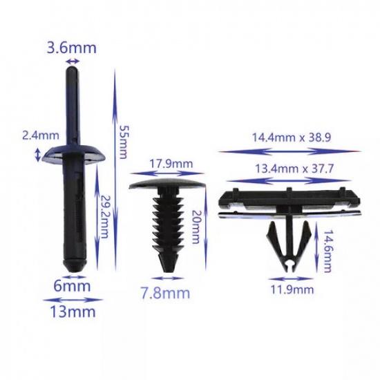 78X Fender Flare Fastener Kit For Jeep Wrangler X Sport Utility 2D 2008-2011