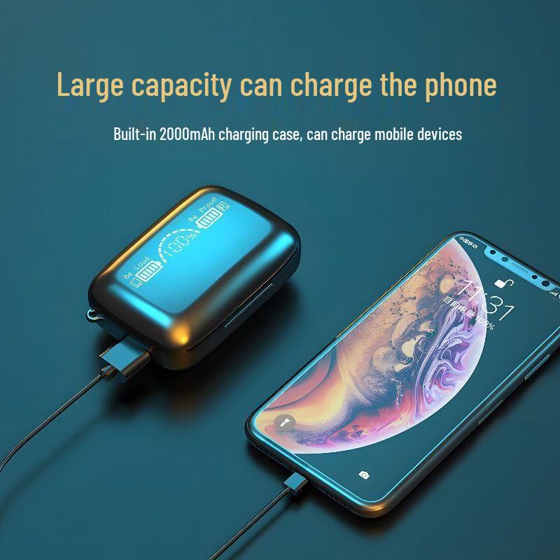 M19 Wireless Bluetooth Earbuds with Ultra-Long Battery, Intelligent Noise-Cancelling, and Smart Screen Display