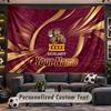 Wall Hanging Tapestry Custom NameQueensland Maroons Pattern Personalized Printed Fabric Wall Decor