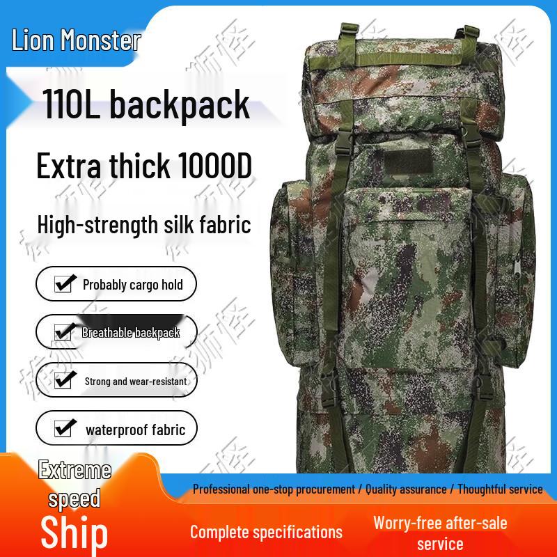 Lion Monster Camo 110L Hiking Backpack