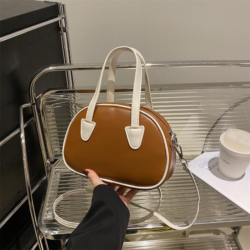 Trendy Korean Style Large Capacity Color Block Shell Bag For Stylish Women In Spring