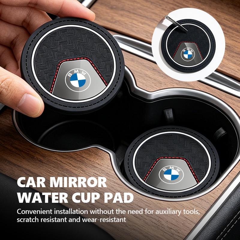 AAA1 Universal Auto Cup Holder Non-Slip Coaster Car Interior Drink Pad For BMW M Performance Alpina M3 M5 M6 X1 X3 X4 X5 G20