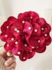 1 Women's Spring New Beads Full of Stars Large Elegant Flower Grab Clip Hair Clip Hair Accessories Net Red Ponytail Hair Clip