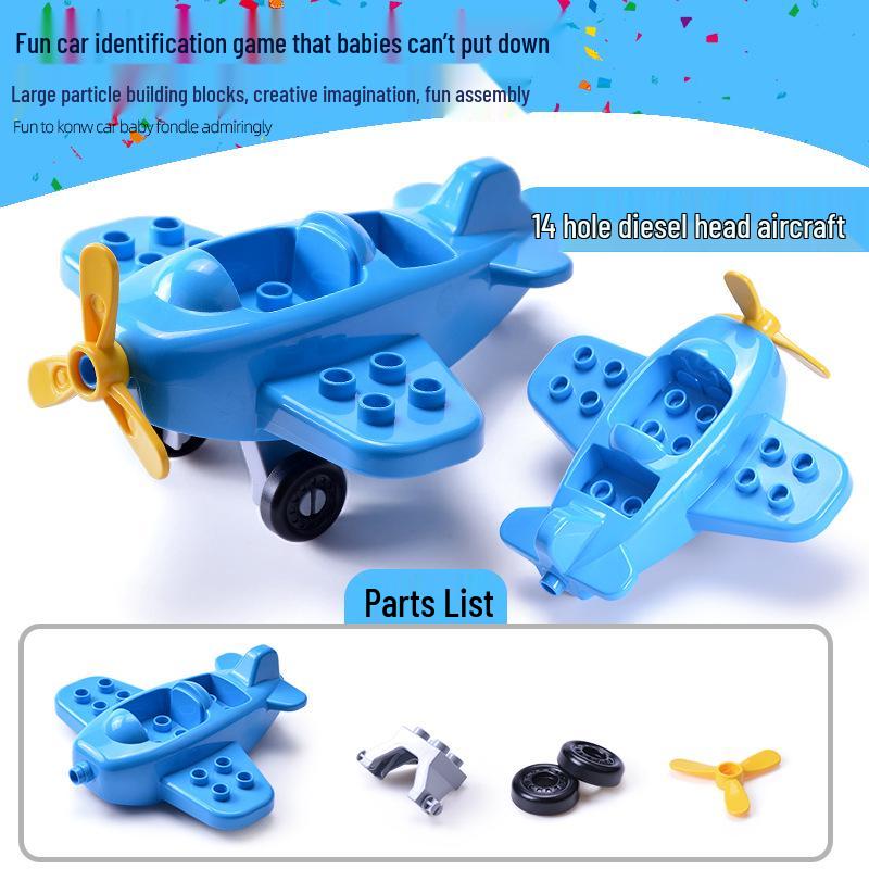 

Gergely Large Particle Car & Airplane Model Interlocking Building Blocks Accessories 12*6*5