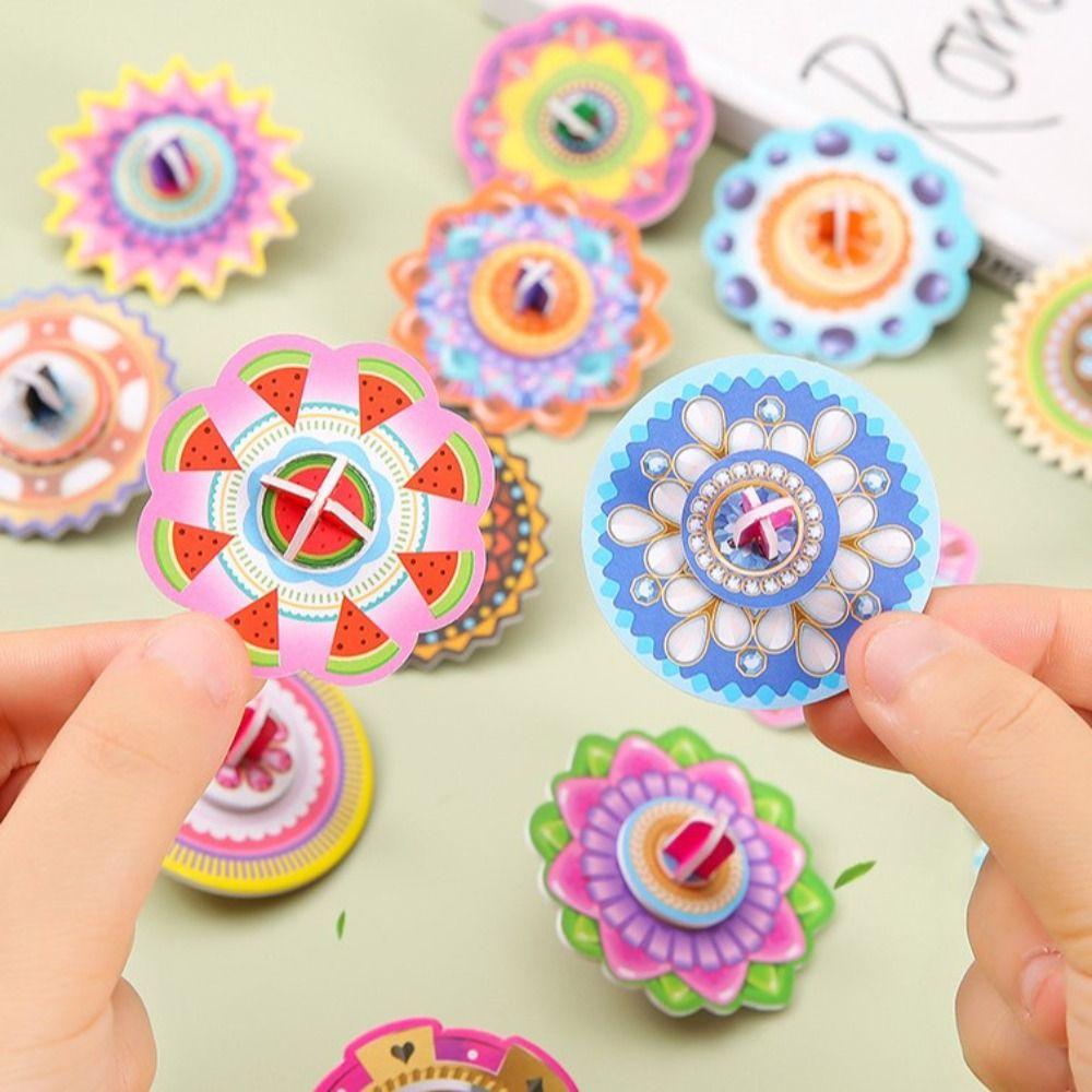 

10 шт. Пазл Вращающийся Гироскоп Интерактивный Боевой Волчок Детский Сад