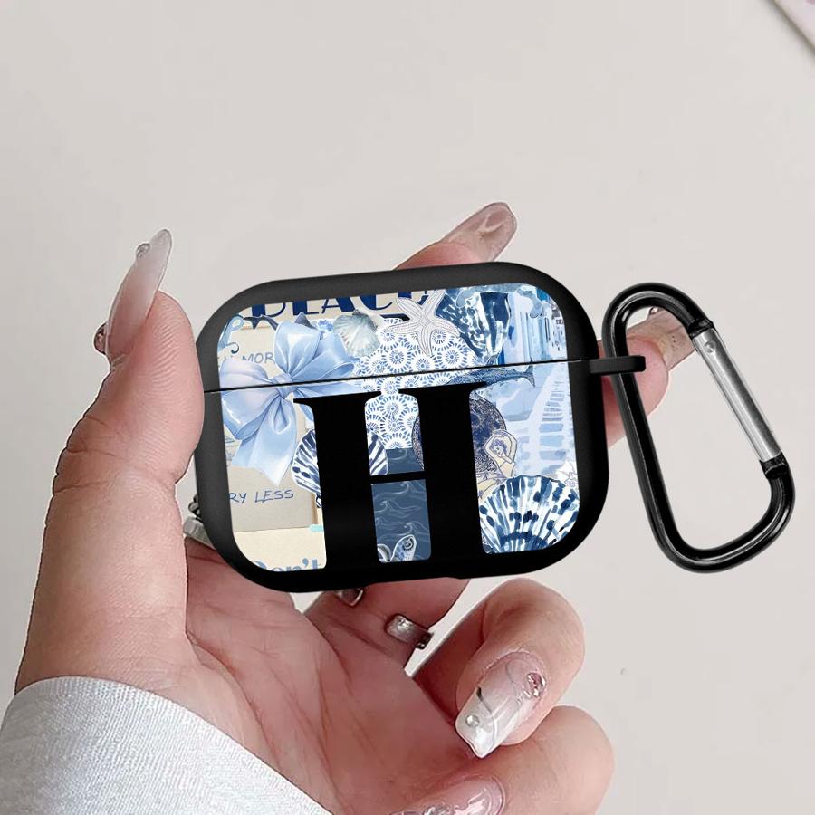 

Морський Алфавіт H Чохли для навушників Чохол для Airpods Pro3 Pro 3 1 2 Pro2 4 Airpods 4