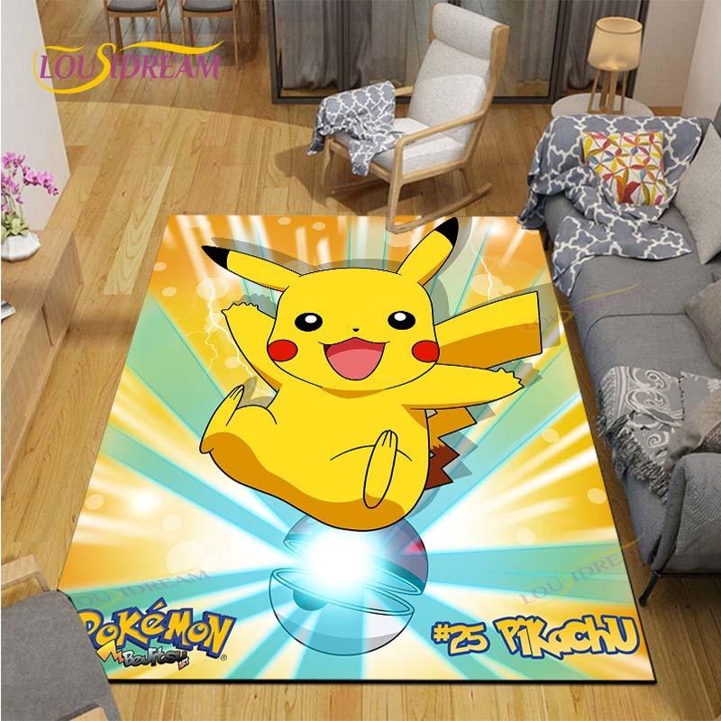 Χαλί Pokemon Χαλί Anime Παιδικά Χαλιά Σαλόνι Τραπεζάκι τσαγιού Χαλί Υπνοδωματίου Πλενόμενα Χαλιά Δαπέδου Χαλί Οικιακής Χρήσης Χαριτωμένο Χαλί
