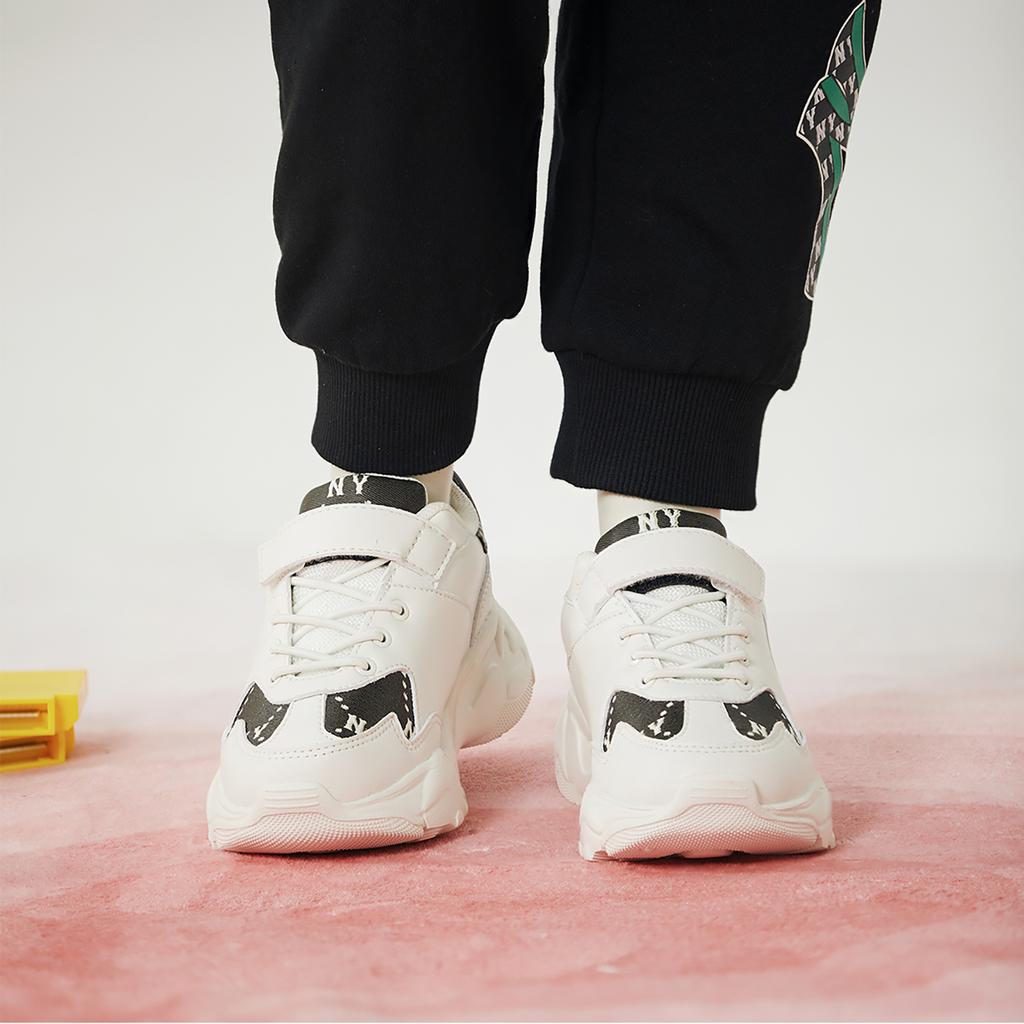 MLB Big Ball Chunky Comfortable Classic Slip-Resistant Durable Low-Top Casual Shoes Kids sneakers White 7ASHJM24N-50IVS
