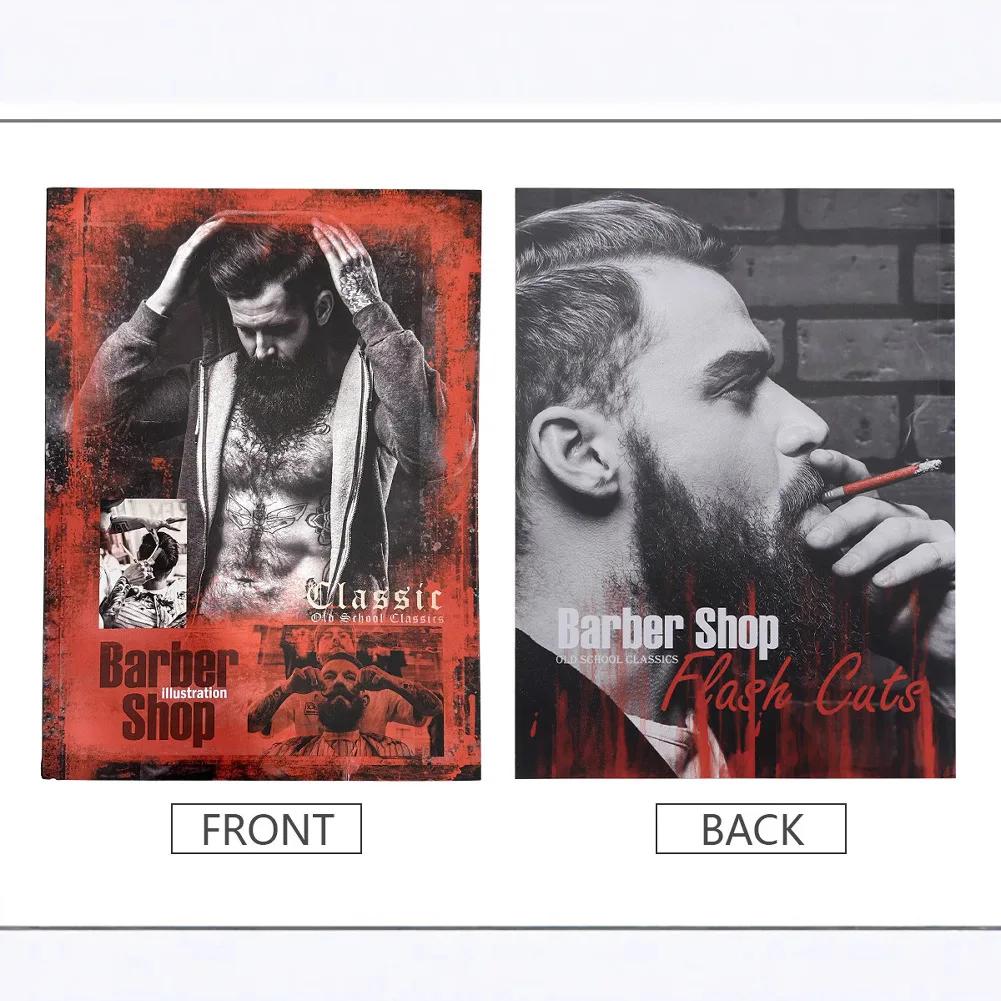 Barbershop Men's Hairstle Magazine Atlas Salon Fashion Pro Barber Book Stylist Design Illustration Album Barbershop Styling Book