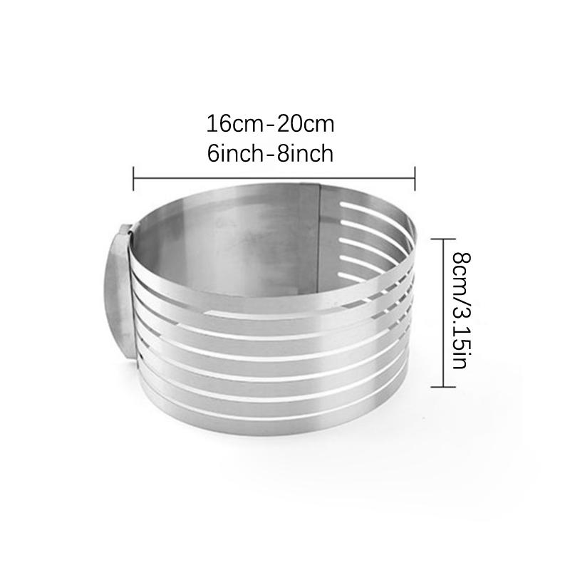 

Регулируемый нож-слайсер для торта сделай сам, форма для выпечки, резак, кольцо для нарезки торта, инструмент для выпечки торта, кухонные аксессуары для выпечки
